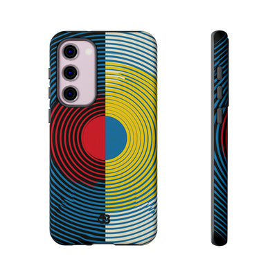 Blue Tough Phone Case for Samsung - Primary Circuit Orbit