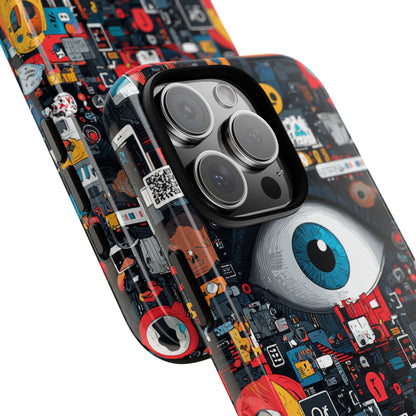 Blue Eye Mosaic iPhone 16 Pro Case - Tough