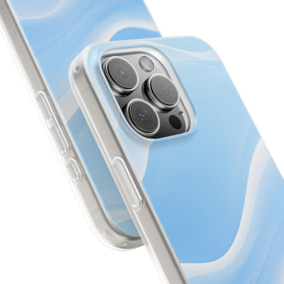 Blue Lite Phone Case for iPhone - Glacial Blue Silk