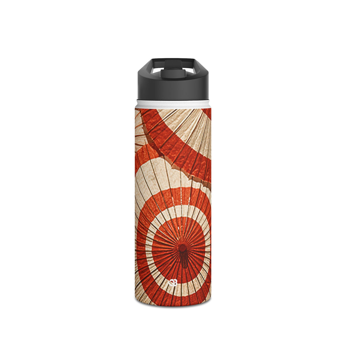 Vermilion Wagasa Motif · Insulated Water Bottle · Red