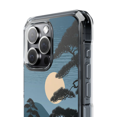 Blue Impact MagSafe Phone Case for iPhone - Midnight Kyoto Pine