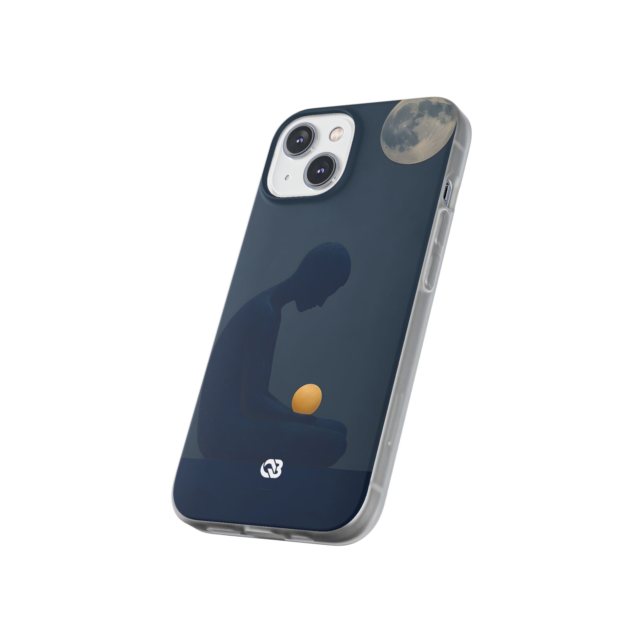 Obsidian Lunar Orb · Soft Phone Case for iPhone