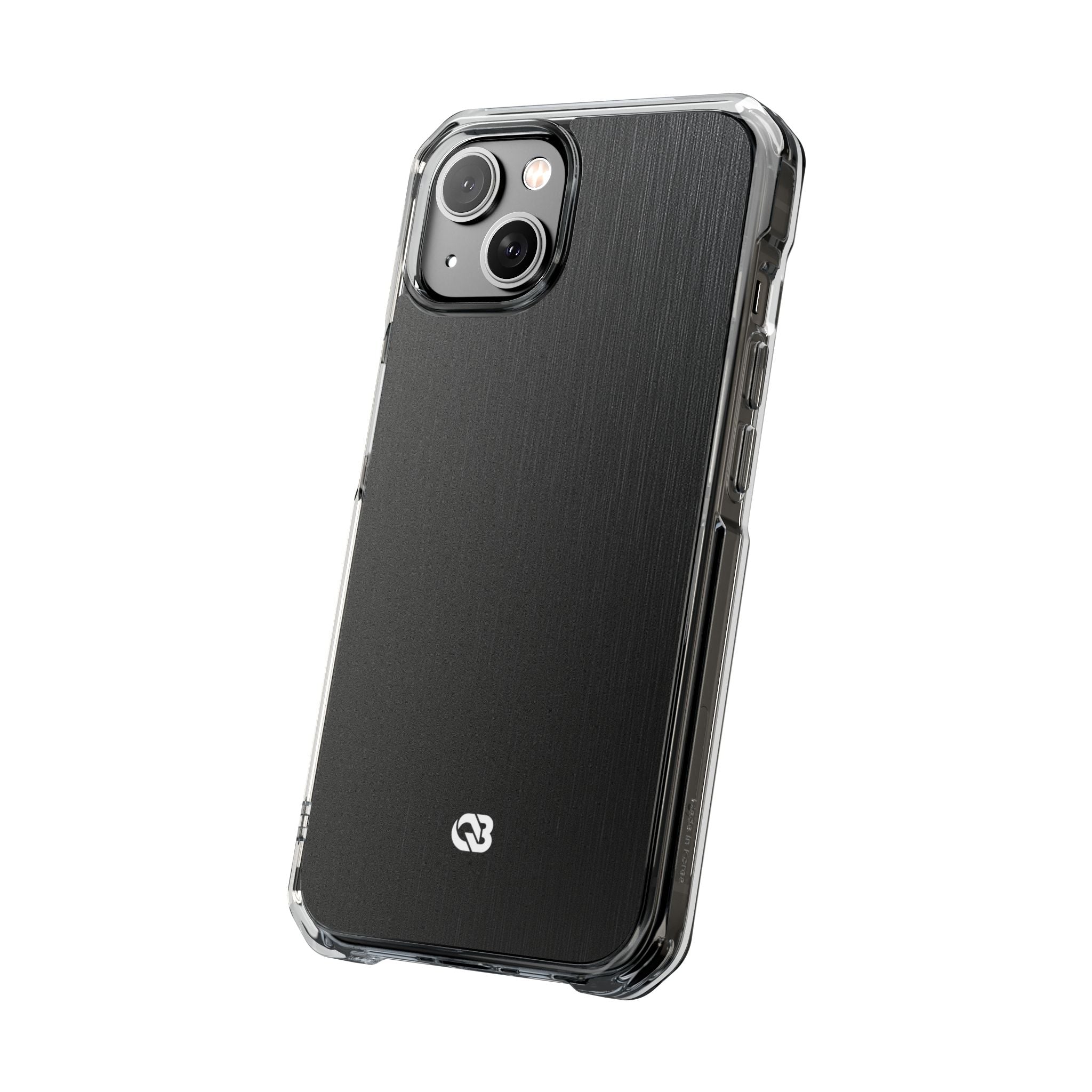 Black Impact MagSafe Phone Case for iPhone - Brushed Obsidian Slate