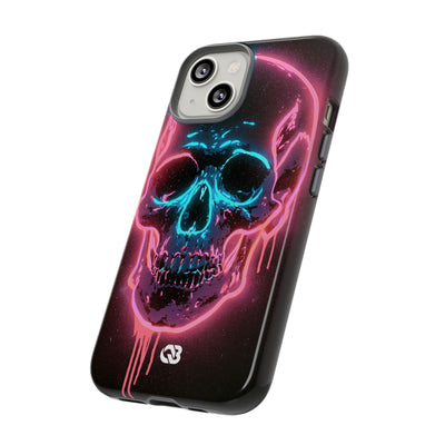 Neon Drip Skull · Tough Phone Case for iPhone · Black