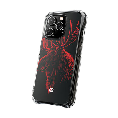 Nordic Elk · Clear Impact Magnetic Phone Case for iPhone · Black