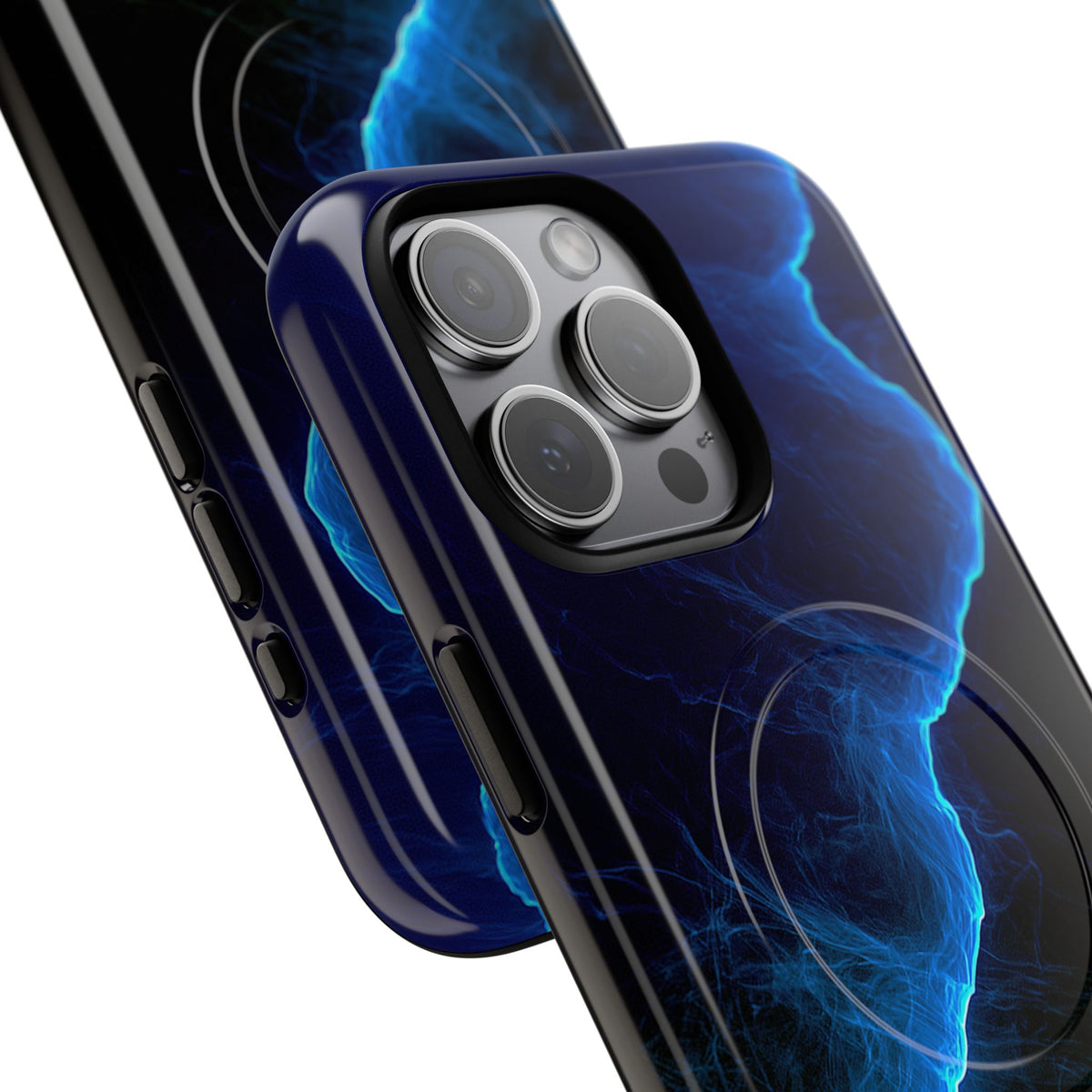 Electric Azure Drift · Tough 2.0 Magnetic Phone Case for iPhone · Blue