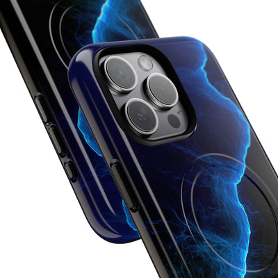Electric Azure Drift · Tough 2.0 Magnetic Phone Case for iPhone · Blue