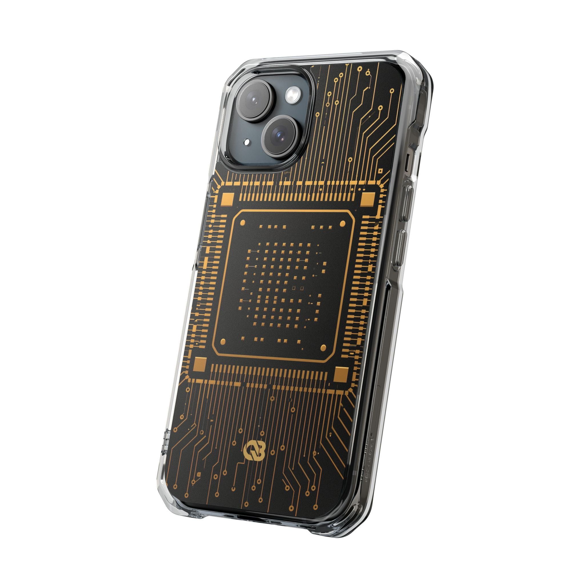 Gold Impact MagSafe Phone Case for iPhone - Cyber Gold Processor
