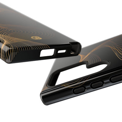 Gold Tough Phone Case for Samsung - Burnished Bronze Helix