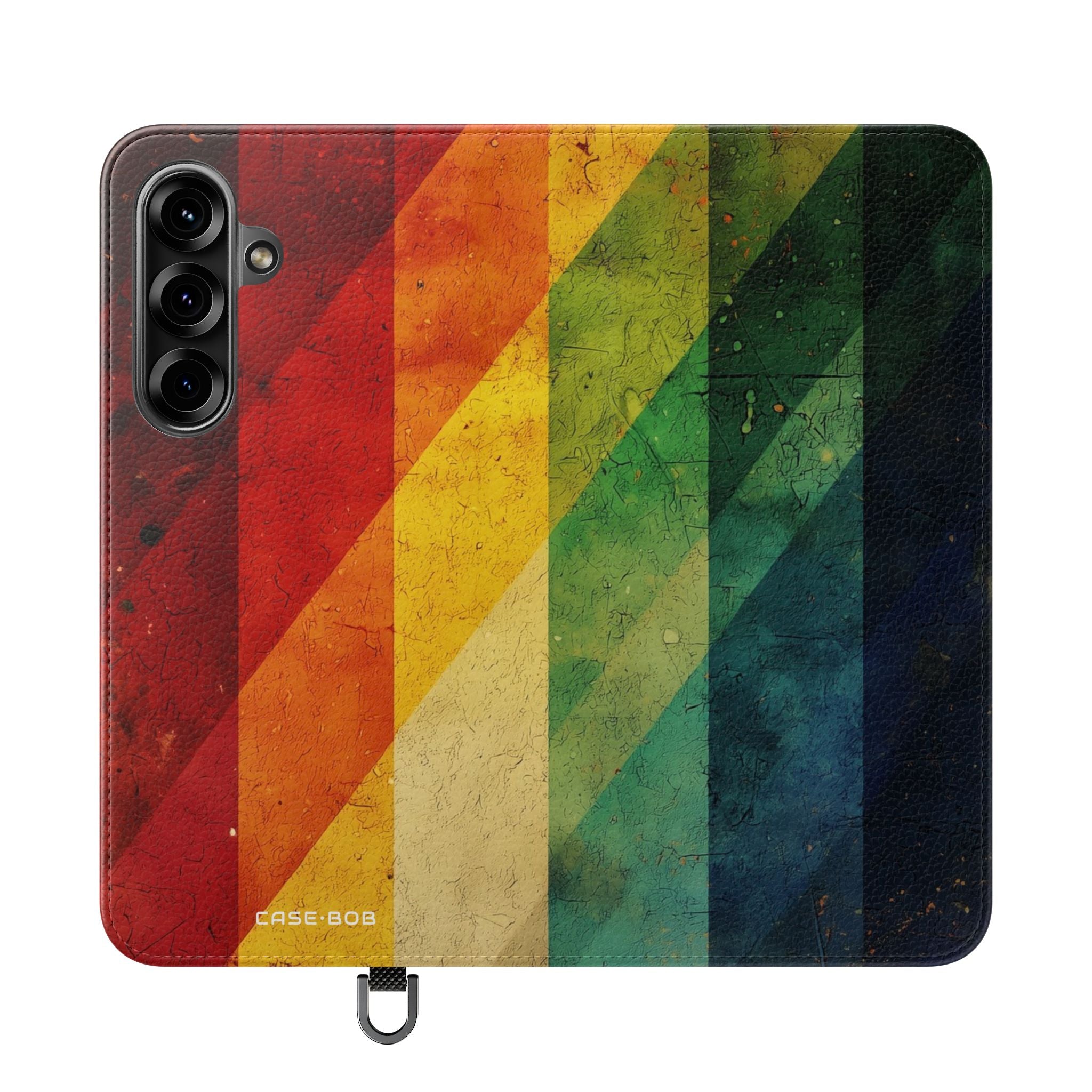 Crimson Stripes - Samsung S25+ Case - Wallet