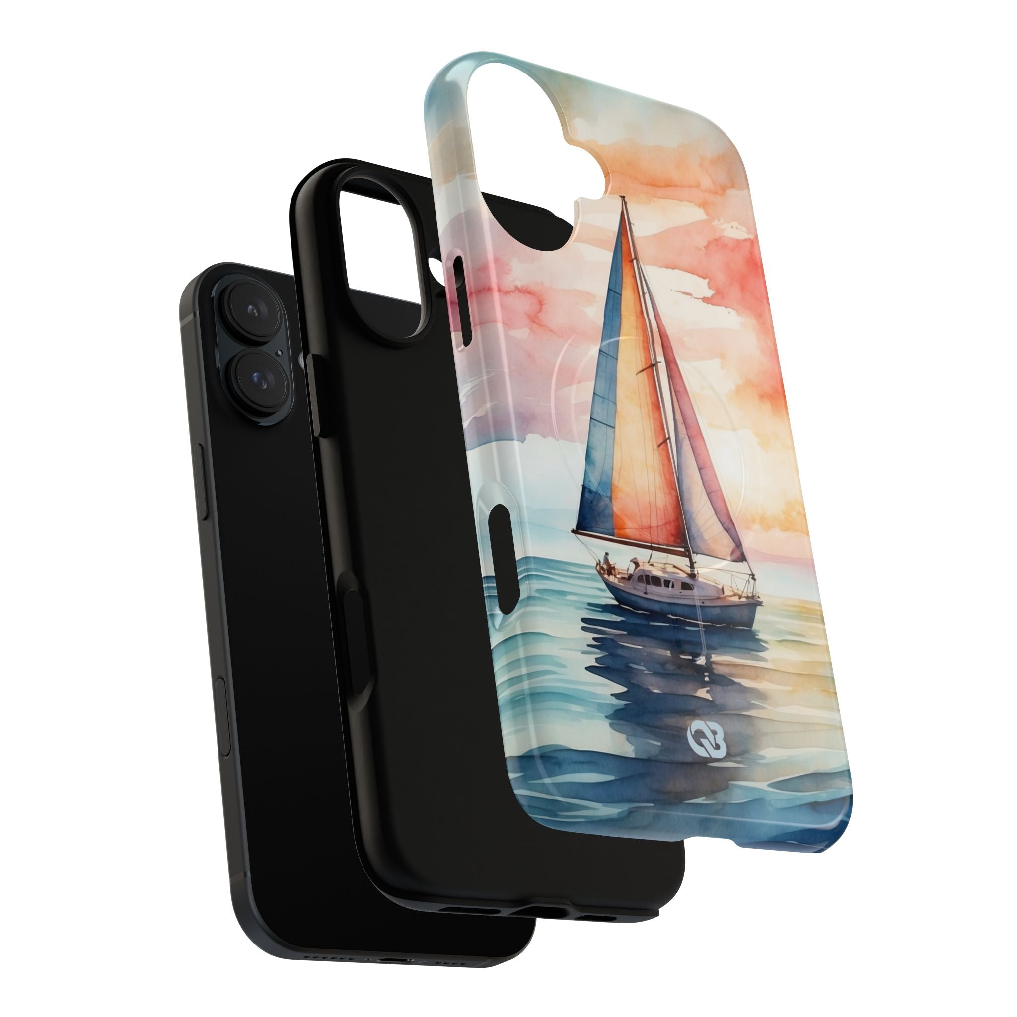 Crimson Horizon Sail · Tough+ Phone Case for iPhone · Magsafe