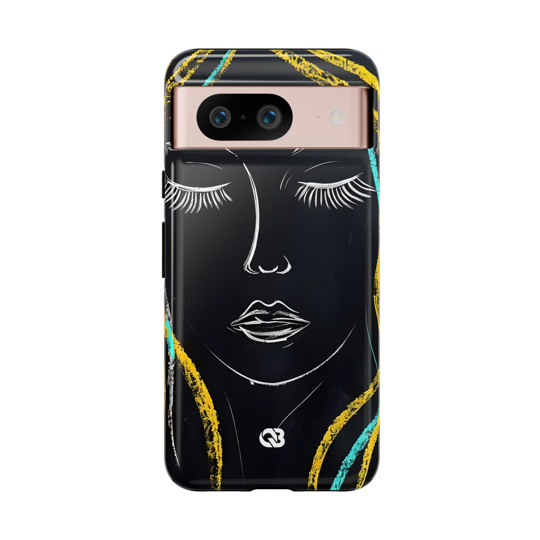 Obsidian Chalk Portrait · Tough Phone Case for Google Pixel
