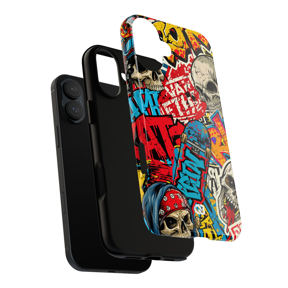 Skate Skull Riot · Tough Phone Case for iPhone · Red