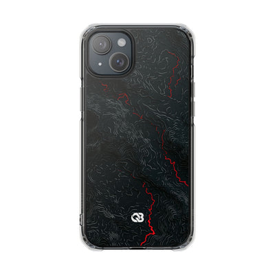 Crimson Rift · Clear Impact Magnetic Phone Case for iPhone ·  Black