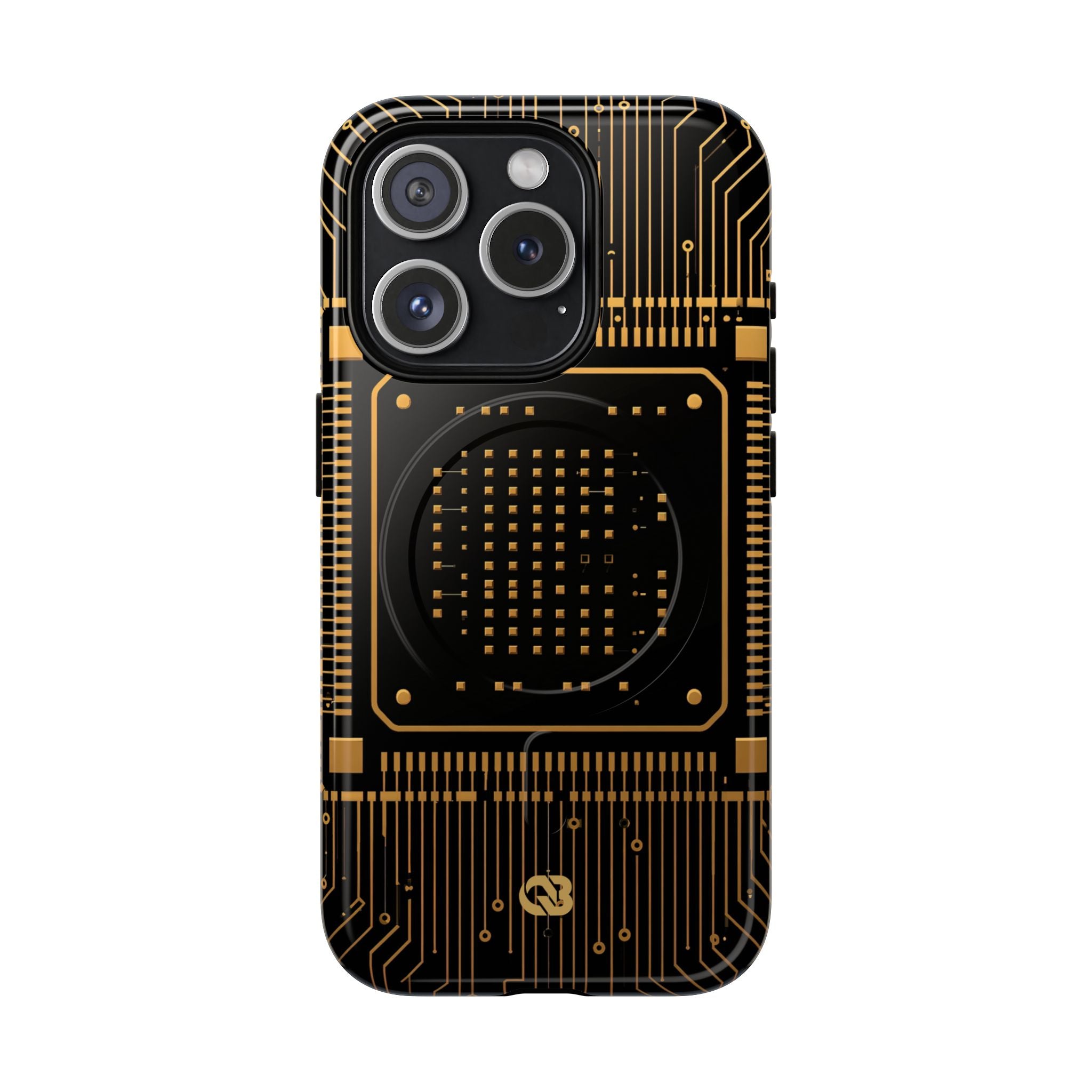 Gold Tough 2.0 Magsafe Phone Case for iPhone - Cyber Gold Processor