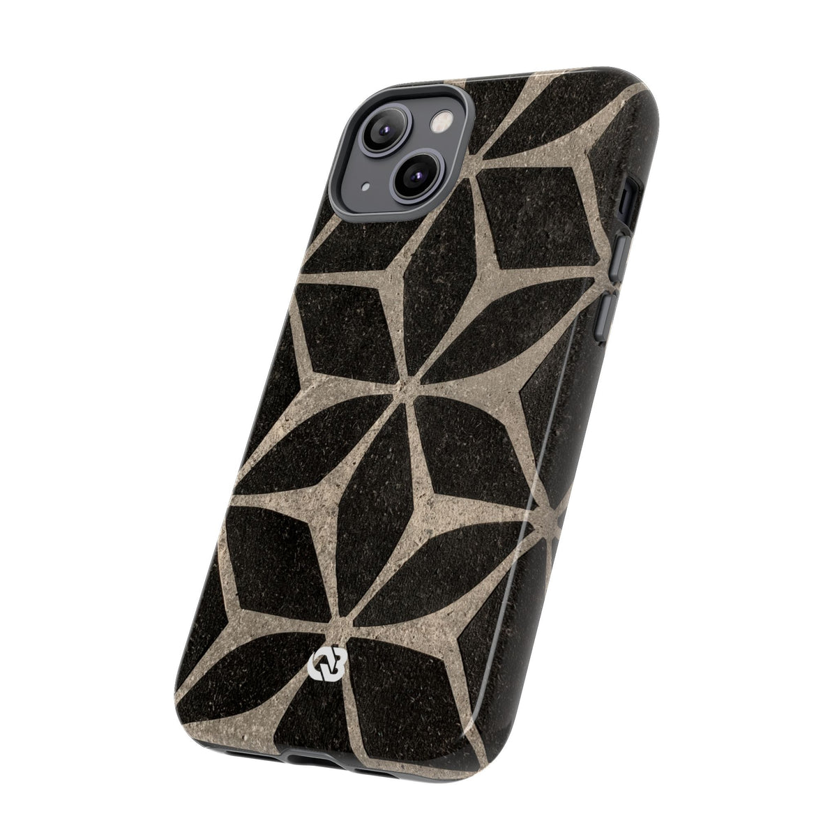 Concrete Mosaic Star · Tough Phone Case for iPhone · Black