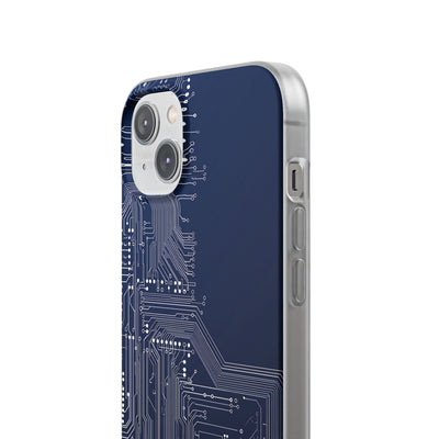 Blue Lite Phone Case for iPhone - Cobalt Data Stream