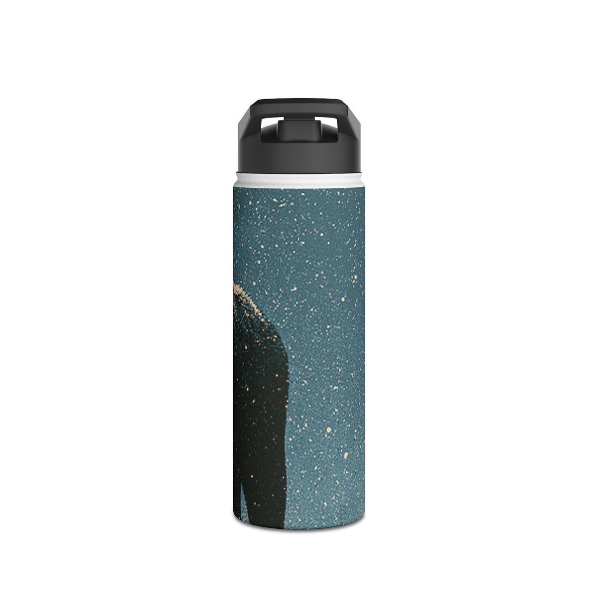 Nordic Boreal Moose · Insulated Water Bottle · Blue