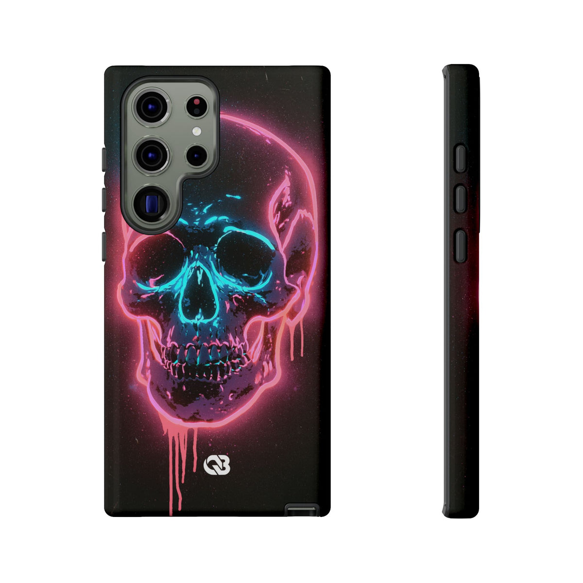 Neon Drip Skull · Tough Phone Case for Samsung · Black
