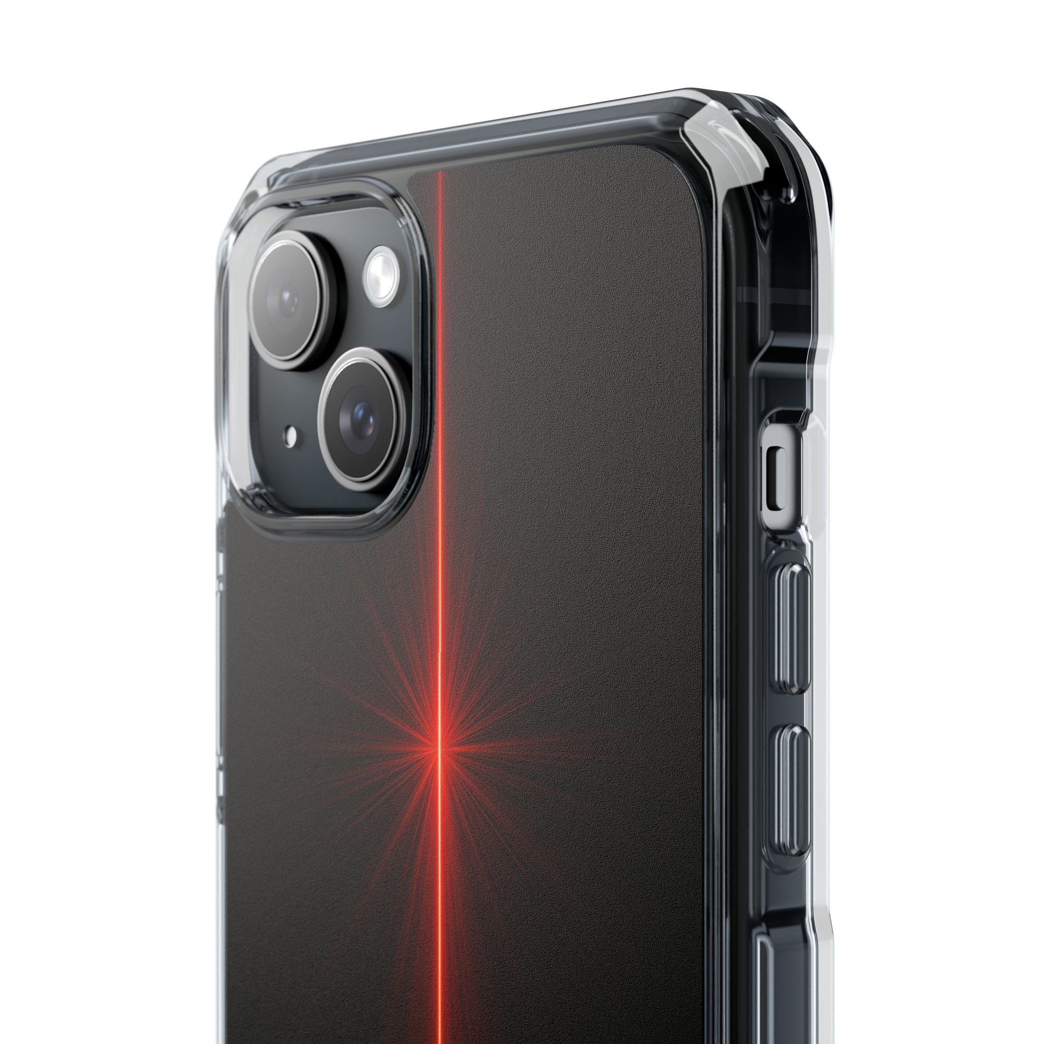 Red Impact MagSafe Phone Case for iPhone - Crimson Flare Vector