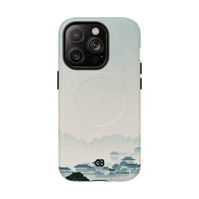 Blue Tough 2.0 Magsafe Phone Case for iPhone - Mist Valley Pagoda
