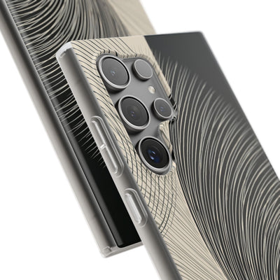 Beige Lite Phone Case for Samsung - Obsidian Cream Plume