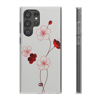 Red Lite Phone Case for Samsung - Kyoto Ember Bloom