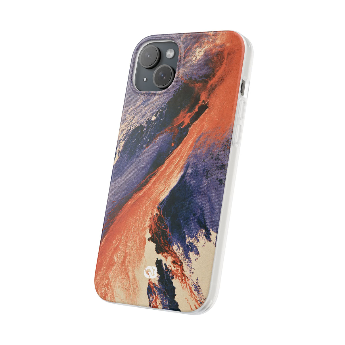 Solar Aura Drift · Lite Phone Case for iPhone ·  Orange