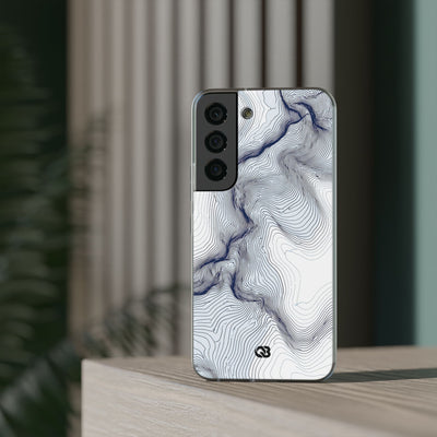 White Lite Phone Case for Samsung - Nordic Ridge Topo