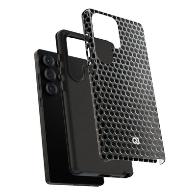 Brushed Perforated Steel · Tough Phone Case for Samsung · Silver