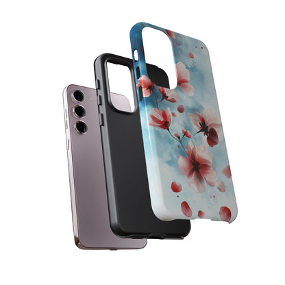 Pink Blossom Drift Samsung S23 Plus Skal - Tough