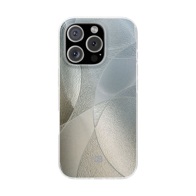 Silver Lite Phone Case for iPhone - Frosted Silver Mosaic
