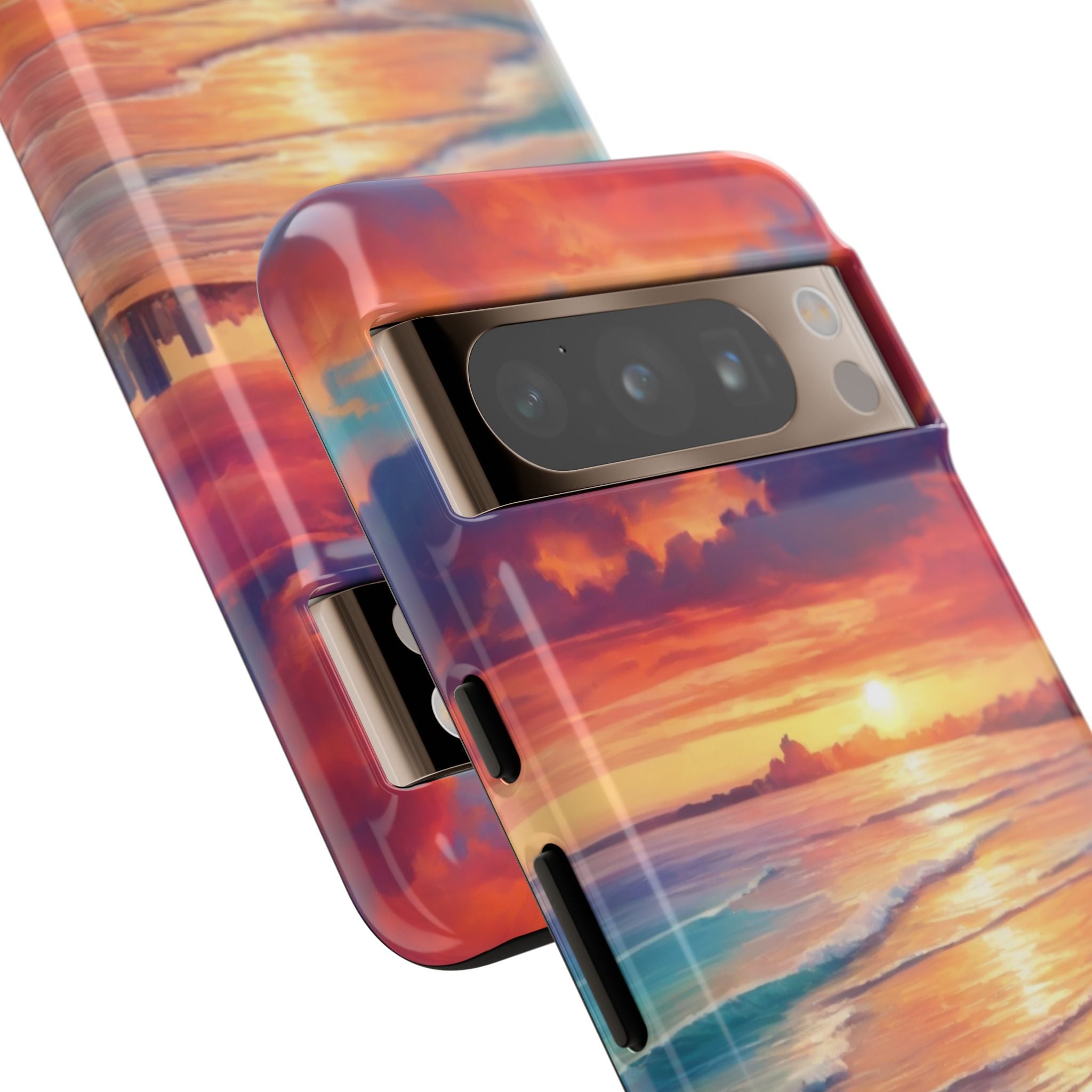 Crimson Shore Horizon · Tough Phone Case for Google Pixel