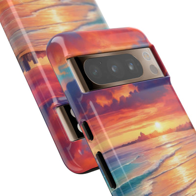 Crimson Shore Horizon · Tough Phone Case for Google Pixel