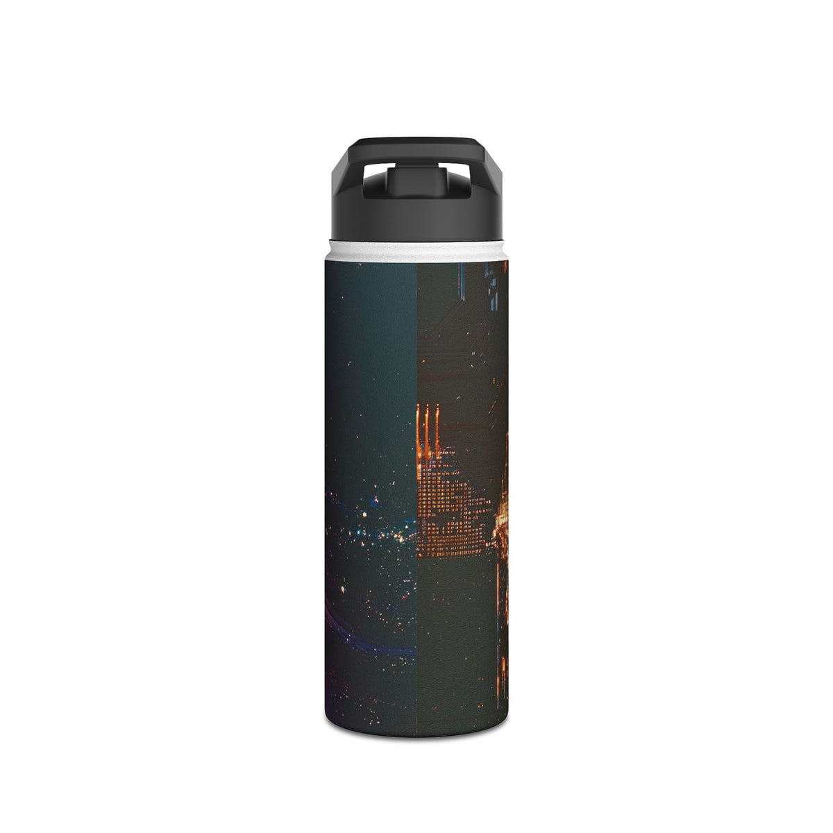 Prismatic Circuit · Insulated Water Bottle · Black