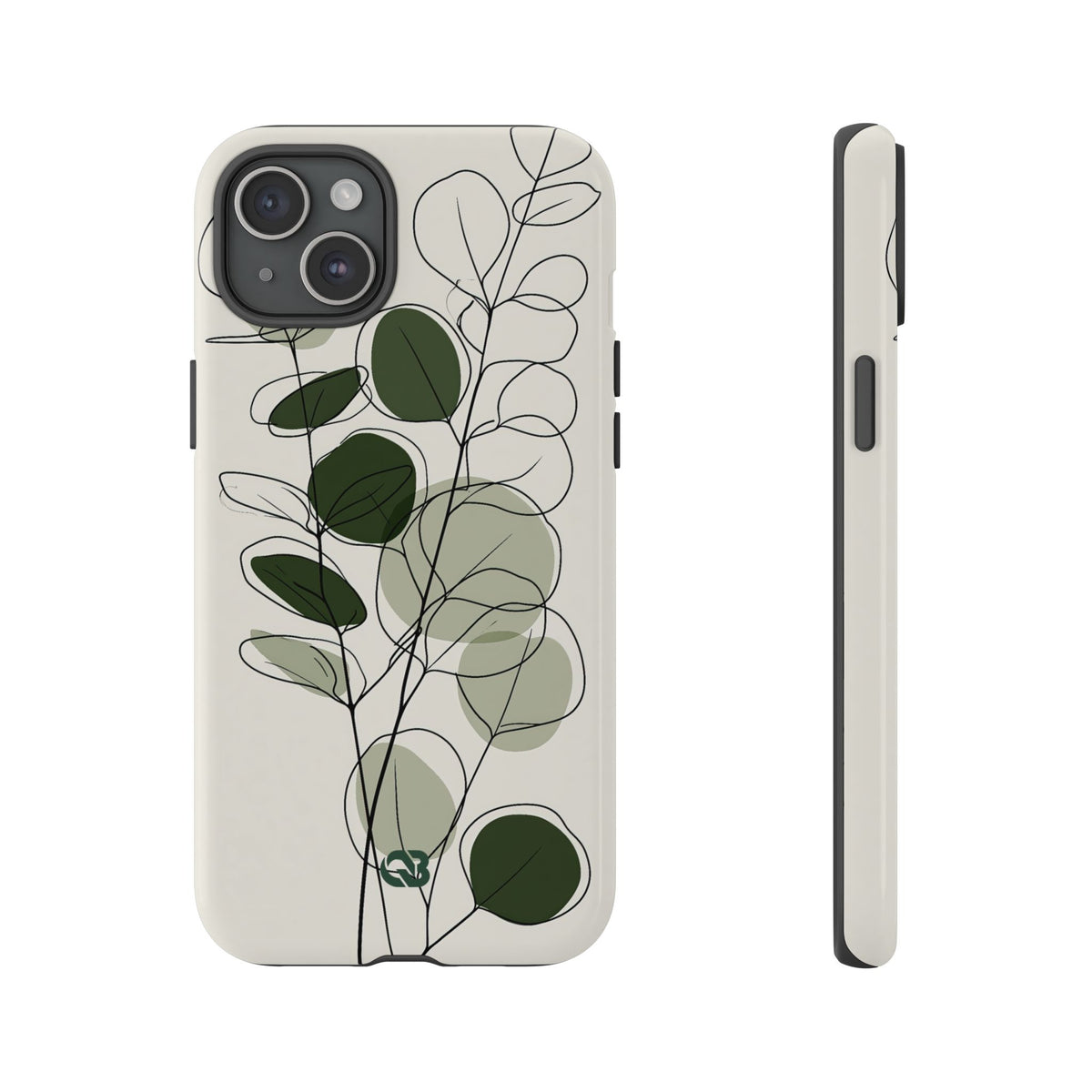 Eucalyptus Foliage Study · Tough Phone Case for iPhone · Green