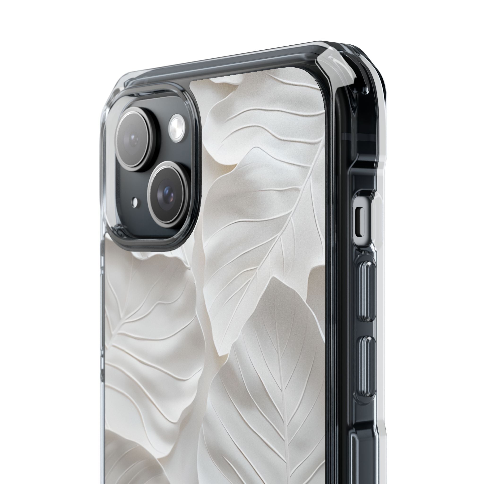 Sculpted Ivory Leaves · Impact Phone Case for iPhone · Magsafe