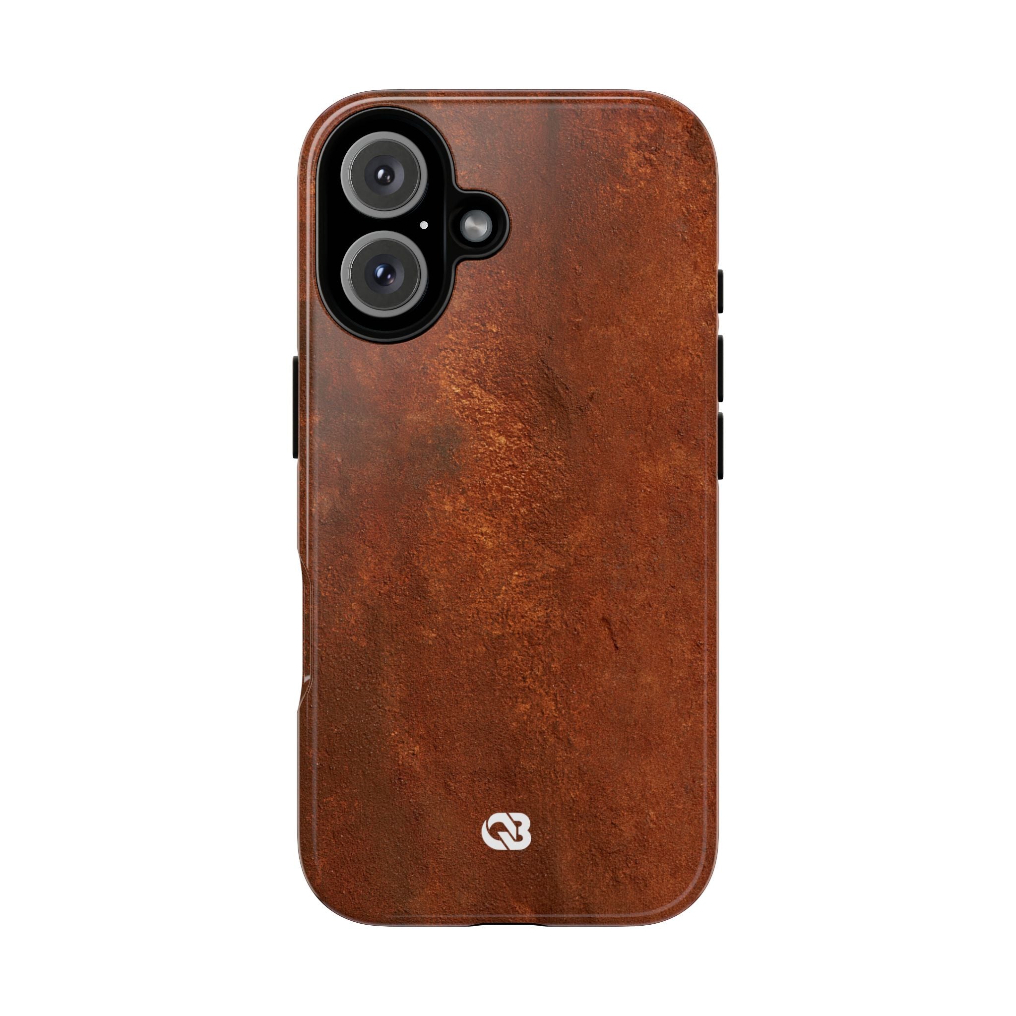 Orange Tough Phone Case for iPhone - Oxidized Iron Crust