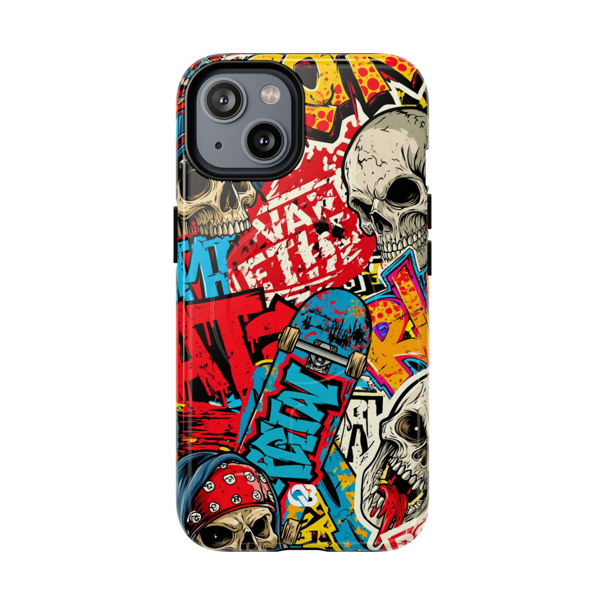Skate Skull Riot · Tough 2.0 Magnetic Phone Case for iPhone · Red