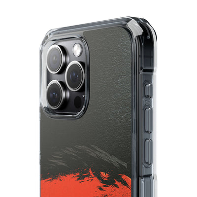 Crimson Raptor Noir · Clear Impact Magnetic Phone Case for iPhone ·  Black