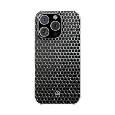 Silver Lite Phone Case for iPhone - Brutalist Steel Mesh