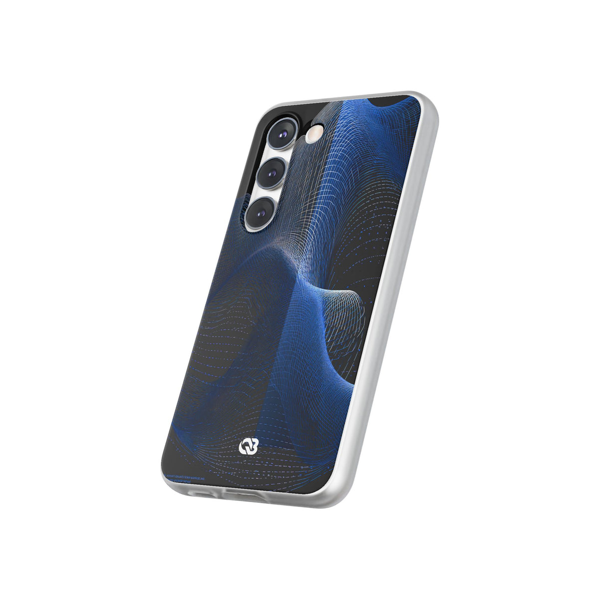 Blue Lite Phone Case for Samsung - Electric Cobalt Topo