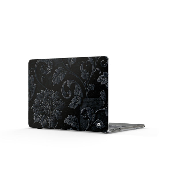 Obsidian Damask · Clear Hard Case for MacBook · Black