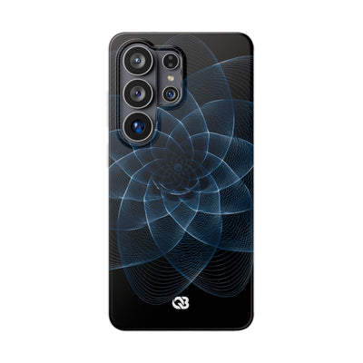 Blue Lite Phone Case for Samsung - Cobalt Geometric Bloom