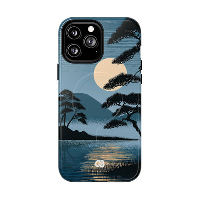 Moonlit Pine Horizon · Tough 2.0 Magnetic Phone Case for iPhone · Blue