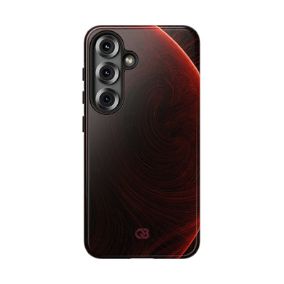 Red Tough Phone Case for Samsung - Crimson Flare Flux