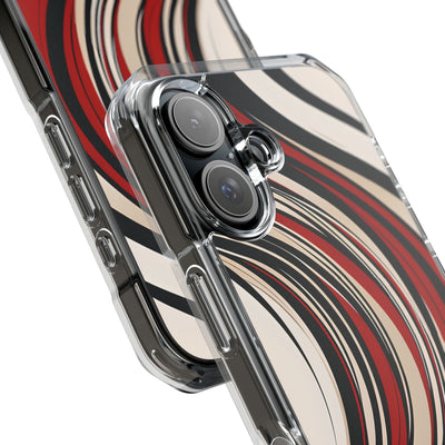 Karmesin Fluss Wellen · Impact Handyhülle für iPhone · Magsafe