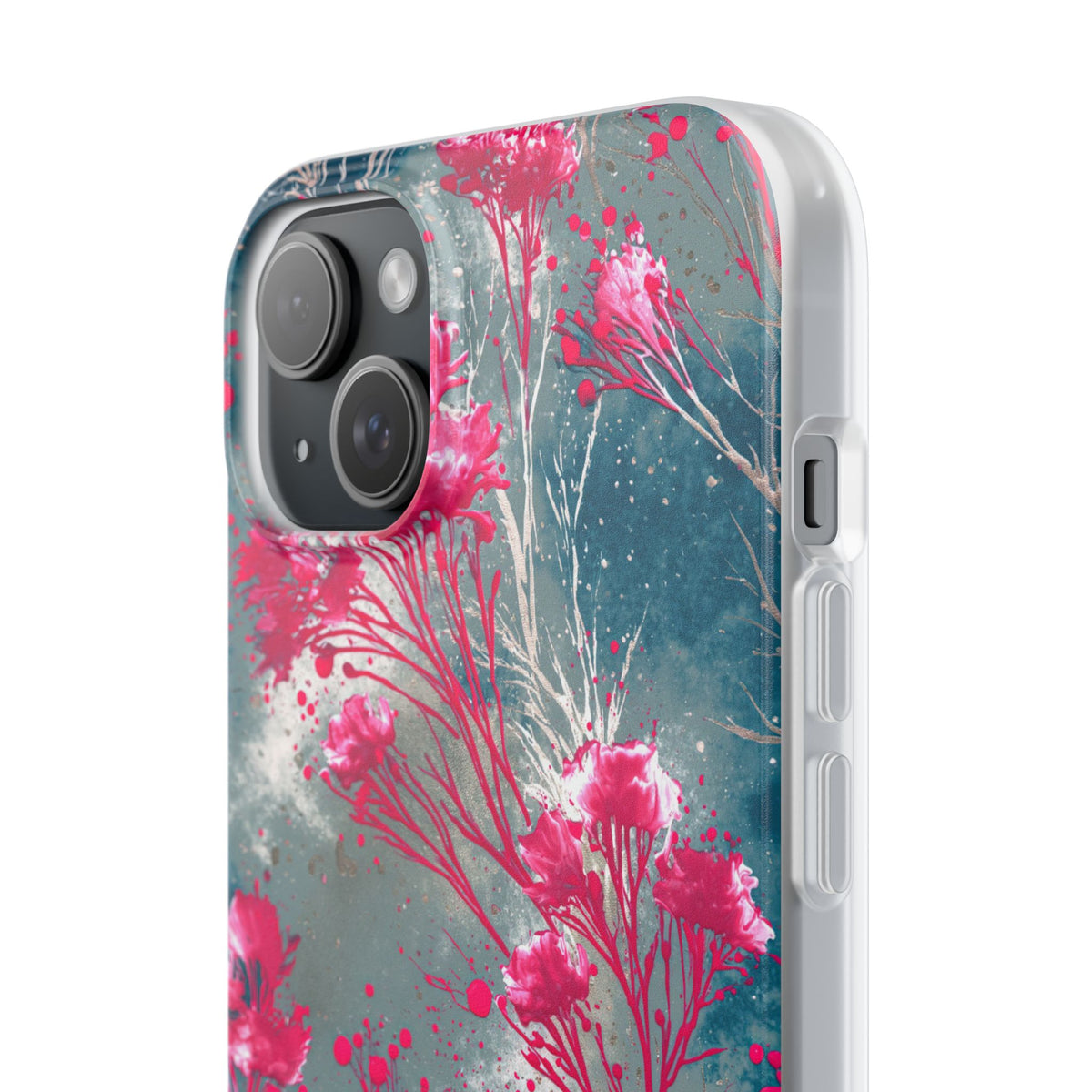 Cyber Blossom · Lite Phone Case for iPhone ·  Teal