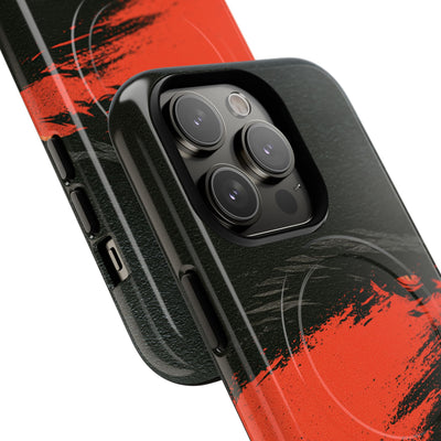 Crimson Raptor Noir · Tough 2.0 Magnetic Phone Case for iPhone · Black