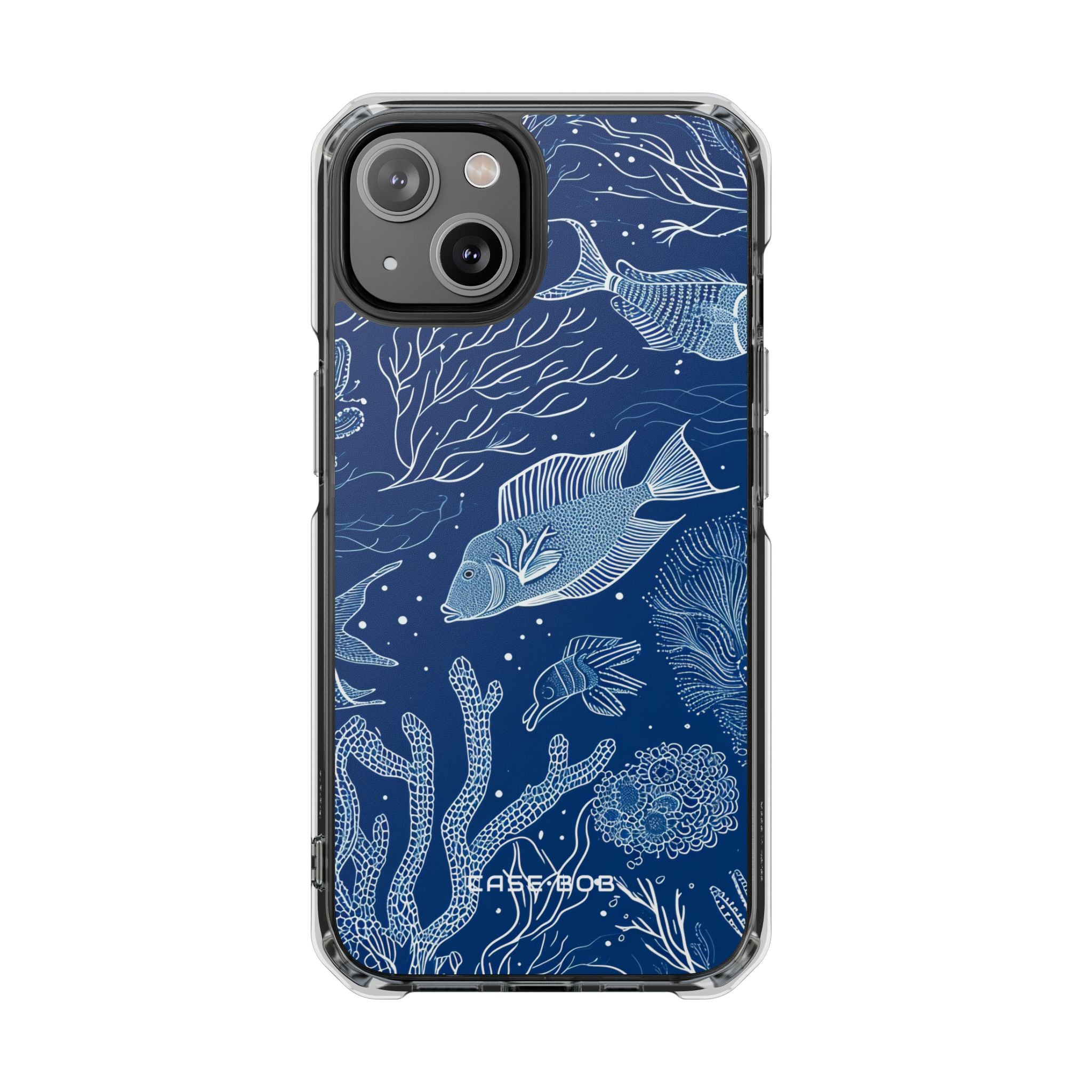 Navy Scale Reef iPhone 14 Case - Impact